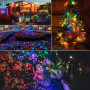 Ulinek Guirlande Lumineuse LED 100m 1000LEDs Extérieur Multicolore, Eclairage Lumineux Noël Décoration 8 Modes IP44 Extérieur/In