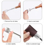 JSKWIKE Lame Boulanger et 4 Pcs Lames Grignette Boulanger Scarifier Pain Lame a Pain Rasoir à Pain Porte Lame Boulanger pour Gri