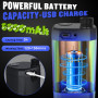 Spopal Kit Douche de Camping, Douche Portable,Pompe de Douche Électrique Rechargeable,Imperméable, avec Afficheur Intelligent et