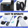 Spopal Kit Douche de Camping, Douche Portable,Pompe de Douche Électrique Rechargeable,Imperméable, avec Afficheur Intelligent et