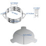 Onlyfire Kit Boîte de Fumage en Acier Inoxydable pour Weber 57CM Barbecue à Charbon, Fumoir pour Barbecue avec 4 Crochets de Sup