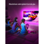 KANTUTOE Ruban LED TV, 5M TV LED pour 55"- 75" TV, musique sync Bluetooth app et télécommande TV LED Strip USB alimenté pour cha