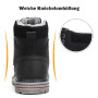 Mishansha Chaussure Hiver Chaude Fourrée Bottines Hiver pour Homme Femme Gr.36-48