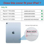 ProCase Coque pour iPad Air 11 Pouces (M3) 2025/(M2) 2024, Air 5ème 2022/4ème 2020 10.9 Pouces, Étui de Protection Anti-Chute, R