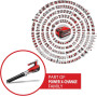 Einhell Professional Souffleur de feuilles sans fil GP-LB 18/200 Li E-Solo Power X-Change (18V, Moteur sans charbon, variateur d