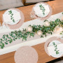 Lot de 50 Sets de Table en Papier Ronds Pailleté Or Rose, Sets de Table jetables Ronds, 35 cm, Décoratifs pour Fête, Vacances, M
