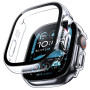 TAURI 2 Pièces PC Coque Compatible avec Apple Watch Ultra 3/2/1 49mm, Protection écran Dur Ultra Mince [Sensible au Toucher] en 