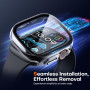 TAURI 2 Pièces PC Coque Compatible avec Apple Watch Ultra 3/2/1 49mm, Protection écran Dur Ultra Mince [Sensible au Toucher] en 