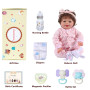 BABESIDE Poupée Sunny 43,2 cm - Tissu doux - Poupées Reborn pour nouveau-né fille