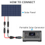 YAODHAOD plug solaire vers câble DC 8mm 12awg 1M dc7909 vers panneau solaire plug câble solaire Compatible avec jackery explorer