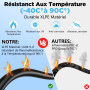 Oududianzi Cable Solaire 6mm2 20m, Cable Panneau Solaire 10/15/20/30/50m, Rallonge Cable Panneau Solaire 6mm2, Câble Photovoltaï