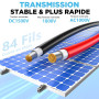 Oududianzi Cable Solaire 6mm2 20m, Cable Panneau Solaire 10/15/20/30/50m, Rallonge Cable Panneau Solaire 6mm2, Câble Photovoltaï