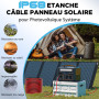 Oududianzi Cable Solaire 6mm2 20m, Cable Panneau Solaire 10/15/20/30/50m, Rallonge Cable Panneau Solaire 6mm2, Câble Photovoltaï