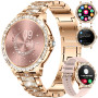 LIGE Montre Connectée Femme Bluetooth Appels pour Android iOS Sport Fitness Activity Tracker Montre Femme Connectée 1,32" HD Fré