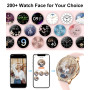 LIGE Montre Connectée Femme Bluetooth Appels pour Android iOS Sport Fitness Activity Tracker Montre Femme Connectée 1,32" HD Fré