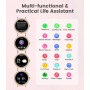 LIGE Montre Connectée Femme Bluetooth Appels pour Android iOS Sport Fitness Activity Tracker Montre Femme Connectée 1,32" HD Fré