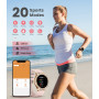 LIGE Montre Connectée Femme Bluetooth Appels pour Android iOS Sport Fitness Activity Tracker Montre Femme Connectée 1,32" HD Fré