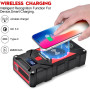 FNNEMGE Booster Batterie 6000A 26800mAh Jump Starter (jusqu'à Tout Le Essence, Moteur Gazole 10,0L), avec Port de Charge USB, lu
