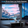 Kimwood Vidéoprojecteur Portable, [App intégrée] Mini Projecteur Video FHD 1080P avec Haut-parleur HiFi &Focale Ultra Courte Rét