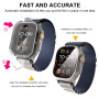 Diruite 2 Pièces Verre Trempé pour Apple Watch Ultra 3/2/1 49mm Protection Écran,HD Anti-Rayures Protecteur D'écran pour iWatch 