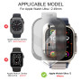 Diruite 2 Pièces Verre Trempé pour Apple Watch Ultra 3/2/1 49mm Protection Écran,HD Anti-Rayures Protecteur D'écran pour iWatch 