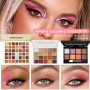 Kit Maquillage Femme, Mallette et Coffret de Maquillage, Coffret Cadeau Maquillage avec Palette à Yeux Correcteurs Contour Fond 