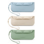 PandaEar Lot De 3 Sacs Porte-Couverts Bébé En Silicone, Boîte De Rangement Réutilisable Et Portable Pour Cuillère, Fourchette, B