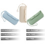 PandaEar Lot De 3 Sacs Porte-Couverts Bébé En Silicone, Boîte De Rangement Réutilisable Et Portable Pour Cuillère, Fourchette, B