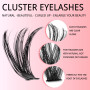 KEYRI 580 Pièces Faux Cils Individuel 30-40-50-60-80-100D Curl Extension Cils pour l'extension de Cils à Domicile Kit Faux Cils 