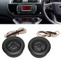 GOWENIC Tweeter de voiture TS-T120 800 W - Tweeter à dôme - Haut-parleur stéréo haute sensibilité - Pour tous les systèmes audio