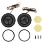 GOWENIC Tweeter de voiture TS-T120 800 W - Tweeter à dôme - Haut-parleur stéréo haute sensibilité - Pour tous les systèmes audio