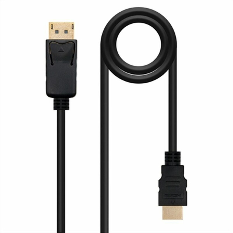 NanoCâble 10.15.4300 câble vidéo et adaptateur 0,5 m DisplayPort HDMI Noir
