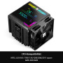 Thermalright Peerless Assassin 140 Refroidisseur d'air numérique pour processeur, cache écran numérique, 6 caloducs, refroidisse