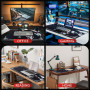 EFISH Tapis de Souris de Jeu Japonais XXL 800 x 300 mm Grand Tapis de Bureau Bords Cousus Imperméable Antidérapant pour PC, MacB