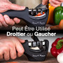 Lantana - Aiguiseur à 3 phases Smart Sharp - pour couteaux de cuisine - résultat professionnel/design ergonomique - pierre céram