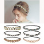 Comius Sharp 6 Pièce Strass Bandeaux Élastiques Bohême Elastiques Bandeaux avec Cristal Strass Bijoux Bandes pour Femmes Cheveux