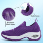 Chaussure Femme Sneakers Chaussures Orthopediques Legere sans Lacets Tennis Confort Outdoor de Jogging Sport Fitness Gym Athléti