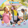 Cadeau Fille 3 4 5 6 7 8 9 10 Ans, Micro Karaoke Enfants avec 2 Micro sans Fil, Microphone sans Fil pour Enfant Jouet Fille - Ca