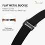 JASGOOD 4 Pièces Ceinture sans Boucle Femme Homme Ceinture Élastique Invisible Réglable