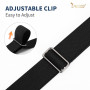 JASGOOD 4 Pièces Ceinture sans Boucle Femme Homme Ceinture Élastique Invisible Réglable