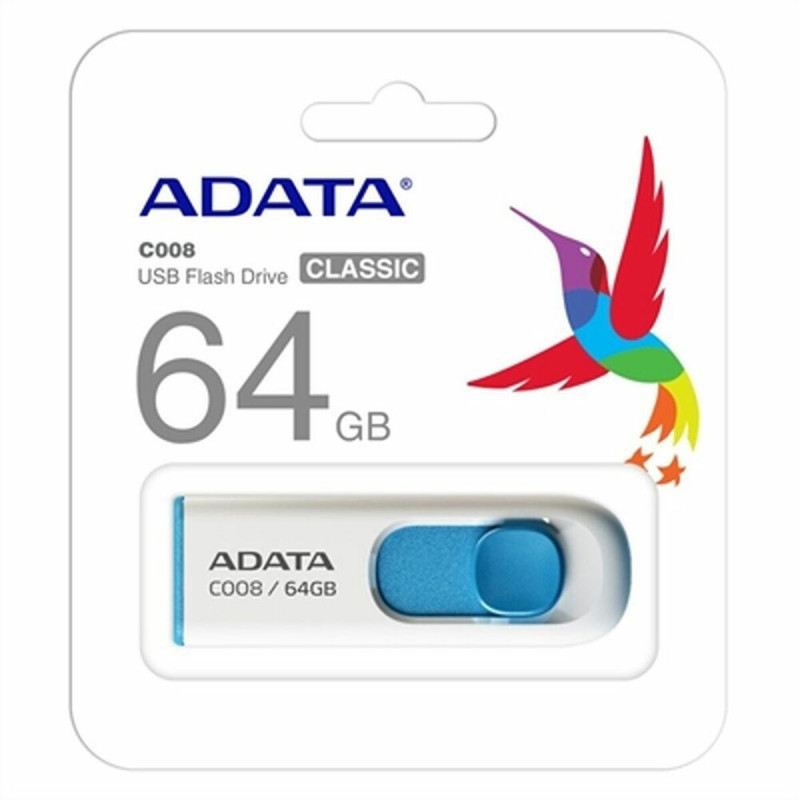 Clé USB Adata 64GB C008 64 GB Bleu 64 GB (1 Unité)