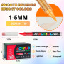 Gunsamg Lot de 240 Couleurs Marqueurs de Peinture Acrylique à Base D'Eau Avec Pointe Pinceau Flexible de 1 à 5 Mm pour Peinture 