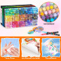 Gunsamg Lot de 240 Couleurs Marqueurs de Peinture Acrylique à Base D'Eau Avec Pointe Pinceau Flexible de 1 à 5 Mm pour Peinture 