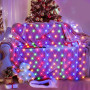 GHONLZIN LED Solaire Guirlande Lumineuse, 2x3M Guirlande Lumineuse Filet, 192 LEDs 8 Modes Étanche Extérieure Maille Lumineuse a