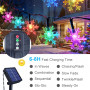 Fohil Guirlande Lumineuse Exterieur Solaire, 12M 100 LED Flocon de Neige Lumières de Noël Étanche 8 Modes Dècoration noël Exteri
