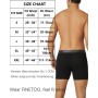 FINETOO Lot de 3 Boxer Homme Coton Long Caleçon Pas d'étiquette Qui Gratte sous-vêtement Fitted Trunk S-2XL