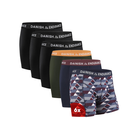 DANISH ENDURANCE Boxer Homme en Coton Ultra Doux et Élastique avec ou sans Poche, Caleçon Homme, Lot de 3, 6 ou 10