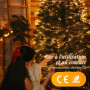 SALCAR Guirlande Lumineuse LED Cluster 10m 400 LEDs sur Fil de Cuivre, IP44 Imperméable avec 8 Modes, Timer et Mémoire, pour Int