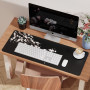 EFISH Tapis de Souris de Jeu (800 × 300 × 3 mm) étendu Grand Tapis de Souris à Bords Cousus,Base en Caoutchouc antidérapante,Noi