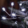 PCORES Les Lumières Fées Branchables, 15mètre 500LED Blanc Froid Fil Argenté Feux d'Artifice Lucioles avec Commande à Distance, 